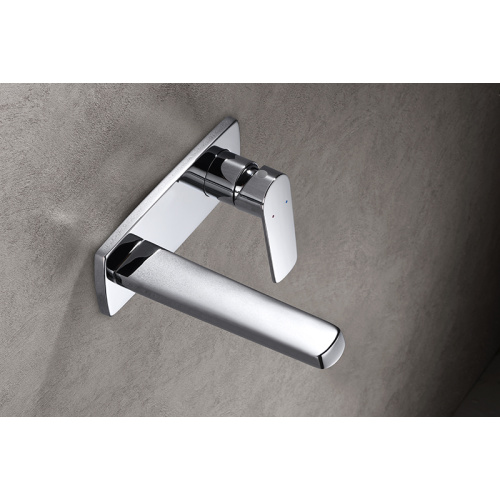 Polished Brass Wall Mounted Chrome Faucets Bathroom