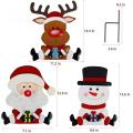 Hiasan Luaran Snowman, Santa Claus, rusa