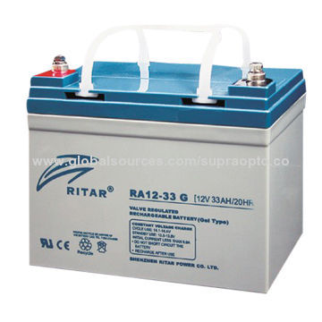 12V, 33Ah Solar Battery for Solar SystemNew