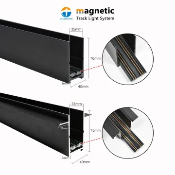 220V Barn Door Wall Indoor Cylinder Ceiling Suspended Adapter System LED Spotlight Linear Set with Magnetic Tracks