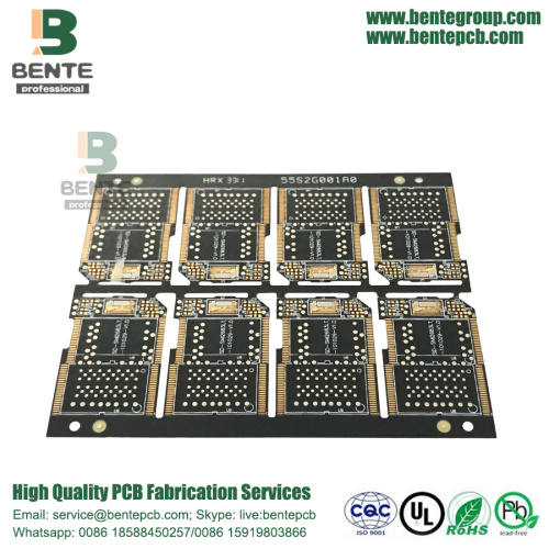 2 FR4 Layers PCB Quickturn PCB Ultrathin Matt Black Ink