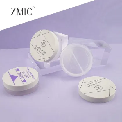 Round Powder Container with Sifter - Beauty Packaging Loose Powder Case