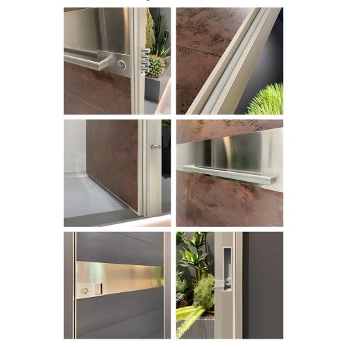 Fechadura de alta segurança para porta de entrada de metal à prova de intempéries