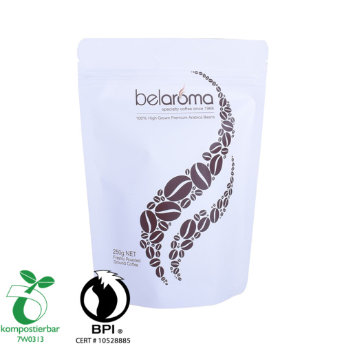 Bio paper coffee bean pack printed with valve