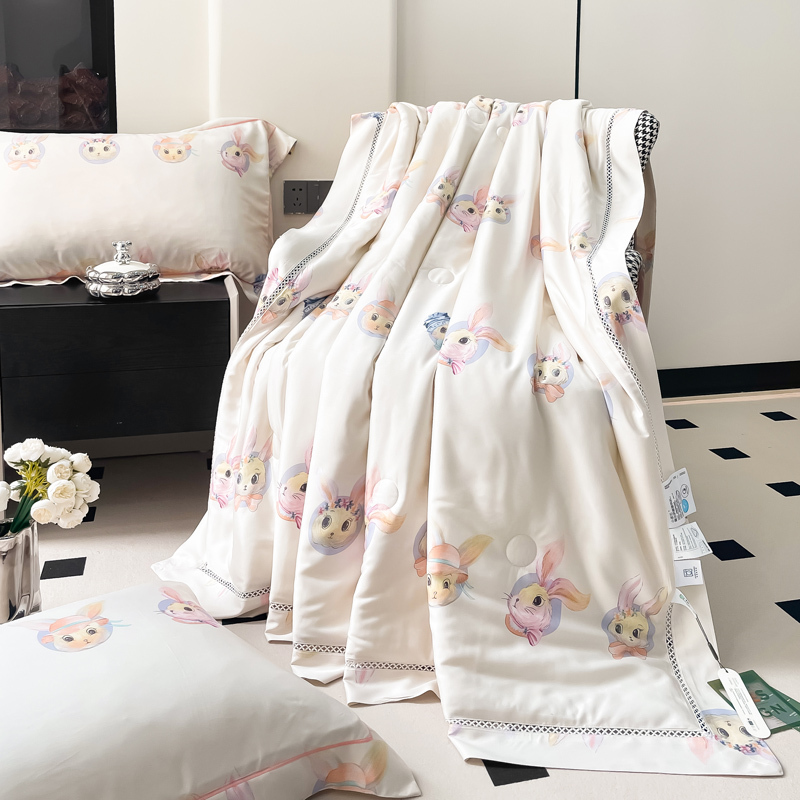 Cute Pattern Modal Bedding Set - Fresh Small Design 4pcs Comforter Sheet