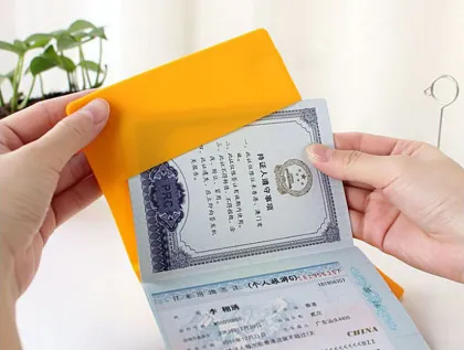 Colorful Case Silicone Protective Passport Cover