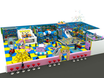 LLDPE+Galvanized Steel Durable Indoor Playground