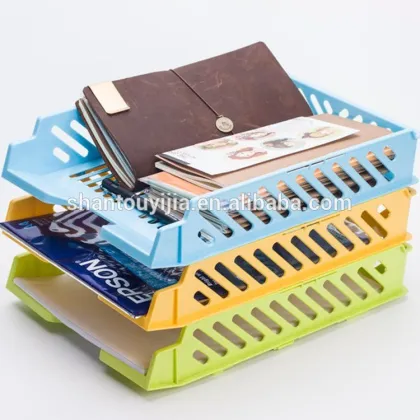 Office desk organizer Plastic Documents basket plastic file tray