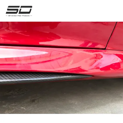 QV Style Carbon Fiber Side Skirts for Alfa Romeo Giulia 2017