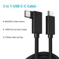 90 Degree USB C to USB C Cable