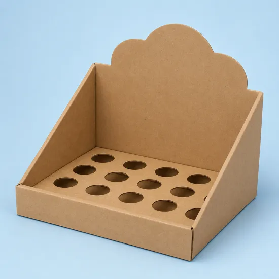 Premium Kraft Cardboard Open Top Display Box