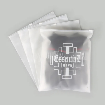 Frosted Biodegradable Zip Lock Self Sealing Bag