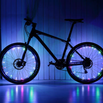 Colorful Waterproof LED Bike Wheel Light with String Light - Hot Sales Accessory