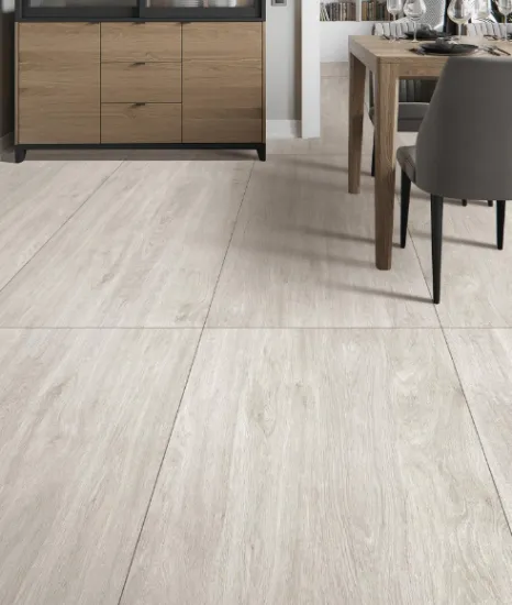 Wood-Grain Inspired Porcelain Floor Tiles: Ideal for Home Office, Balcony, and Bedroom Flooring