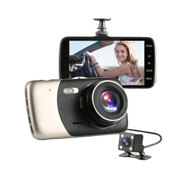 3 "Full HD 1080p Camina de cámara dual con un gran ángulo de 170 ° de grabación