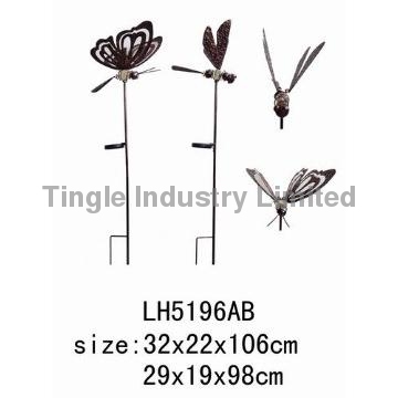solar insect garden stake