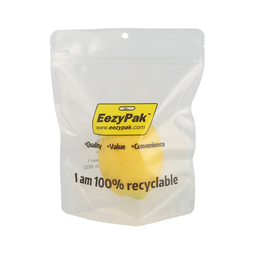 Eco Friendly Transparent PE Doypack Coffee Bag With Resealable Zipper