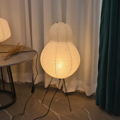 White Japanese Rice Paper Table Lamp Shades for Modern Home Decor