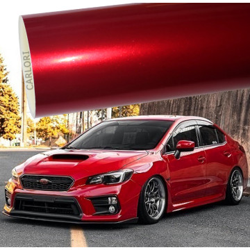 metallic gloss red car wrap vinyl