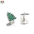 Abotoadura de natal de metal diy oem com cristal