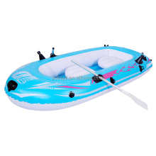 Custom azul pvc aayak 3 pessoa inflável barco