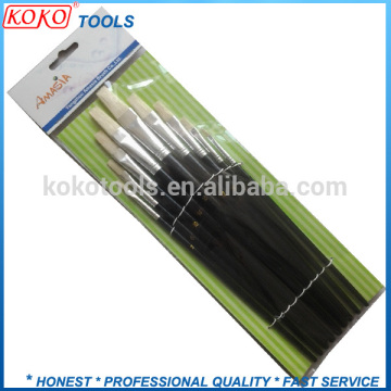 9pcs set wooden handle pig hair brush professional