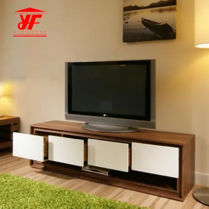 Built in tv lift cabinet set with drawers