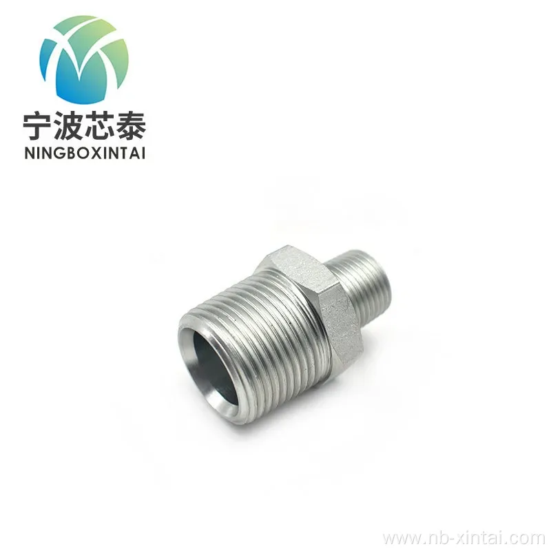 Carbon Steel Bsp Hydraulic Adapter Cone Nipple Fitting