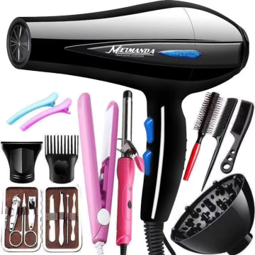 Wholesale 12pcs Lightweight Negative Ionic Hair Dryer Set for Travel & Home