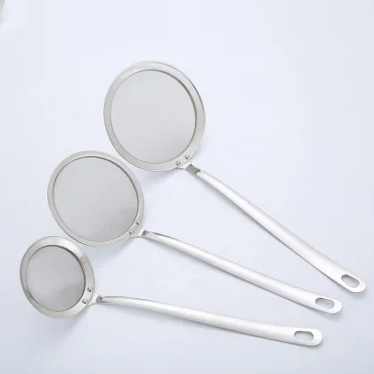oil filter spoon soy milk foam net colander
