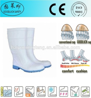 Alkali Resistant Half Boots Industrial PVC Gumboots