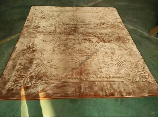 Stock 100%Polyester Bedding/Raschel Blanket