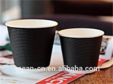 Customized logo ripple wall paper cup