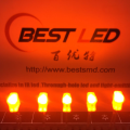 Super Brightness 2 * 3 * 4 Rétthyrningur Orange LED