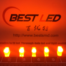Super Luminosité 2*3*4 Rectangle Orange LED