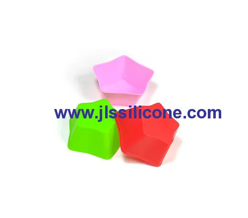 Mini Star Silicone Cupcake Baking Molds 