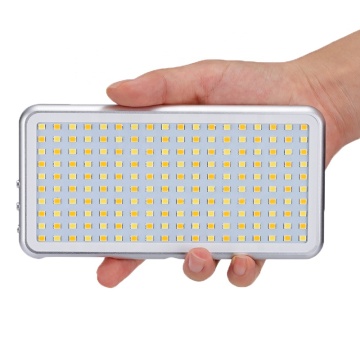 M180 Pocket LED Light: Bicolor Panel & Power Bank with RGB Filter Gel