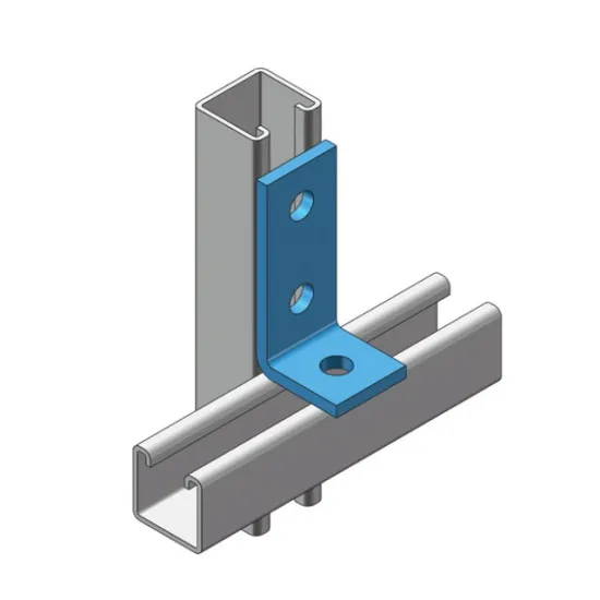 Custom precision stainless steel / aluminum hole corner short angle bracket