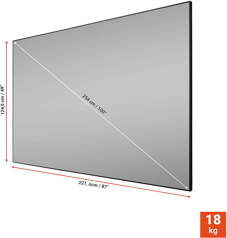 100inch16:9 home theater for Fixed Frame Projector Screen