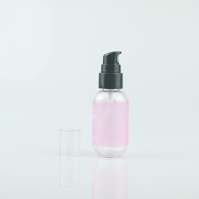 Plástico recarregável petg 60ml mudança gradual de cor rosa