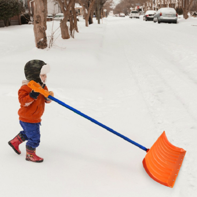 High Quality snow shovel with long steel handle/long handle snow shovel/square snow shovel