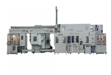 Automatic production line for gear hobbing CNC machines