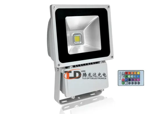Ip65 8000lm 80w Rgb Led Parking Lot Flood Lights Outdoor For Factory , Garden
