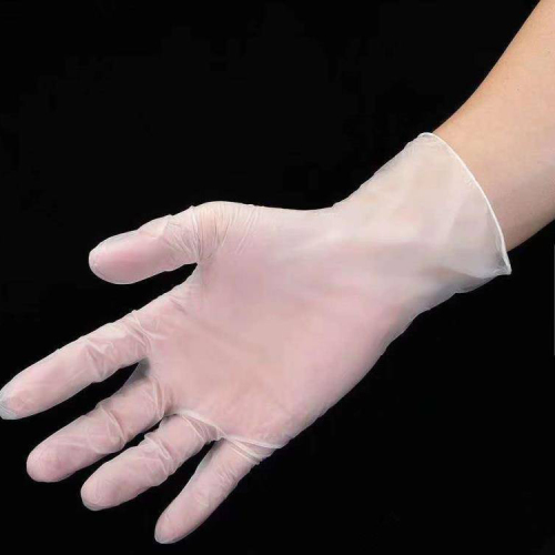 clear disposable vinyl examination gloves powder free blue pvc