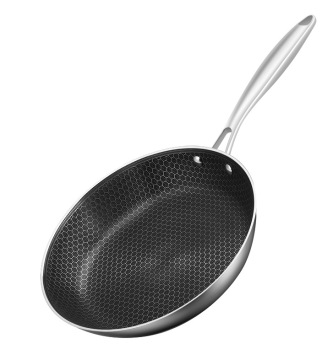 304 Stainless Steel Honeycomb Non-Stick Cooking Pot: Perfect for Fried Steak, Eggs, and More