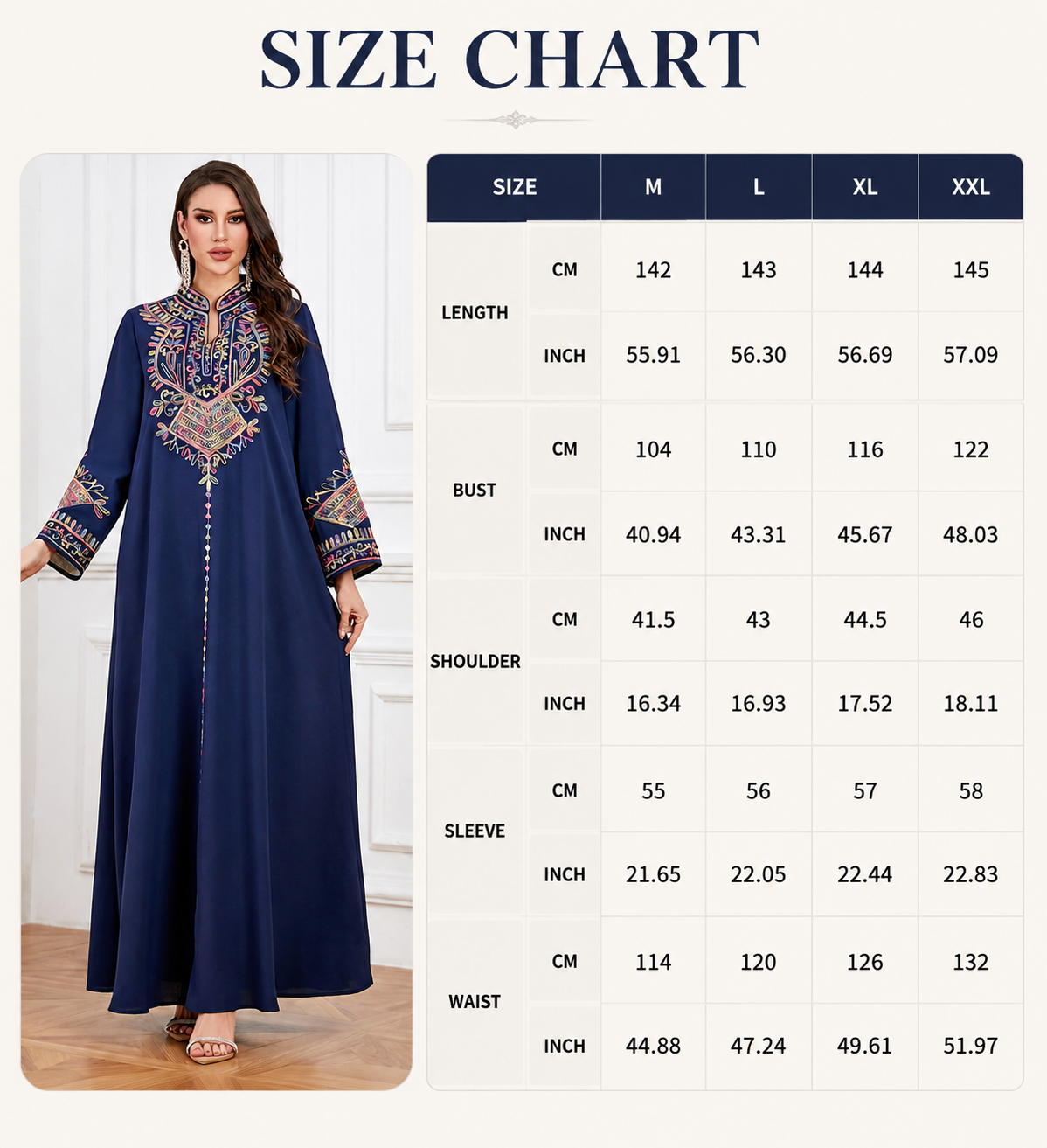 Embroidered Rope Abaya Dress