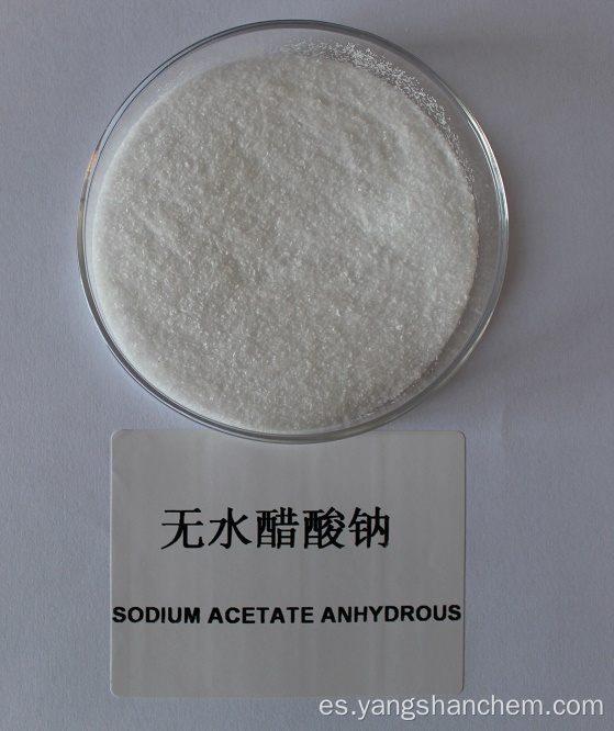 Grado de reactivo anhidro de acetato de sodio de alta calidad