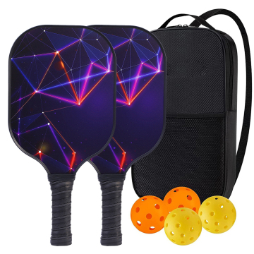 Manufacturer Customized PP Honeycomb Core Fiberglass Pickleball Racket Set