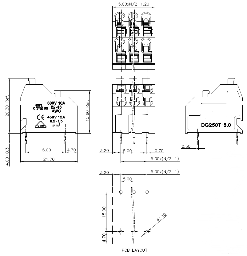 Pcb Spring Terminal