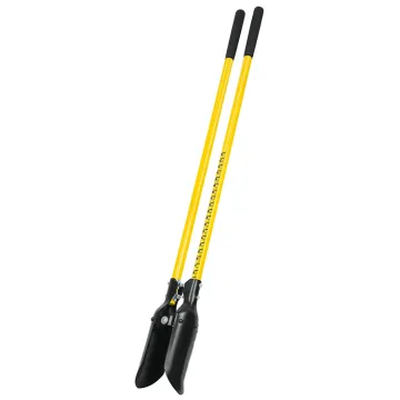Professional Garden Hand Tools: Fiberglass Handle Post Hole Digger with Ruler and Comfortable Grips